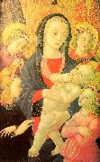 Castello Nativity, Master of the The Virgin Child Surrounded by Four Angels Spain oil painting artist